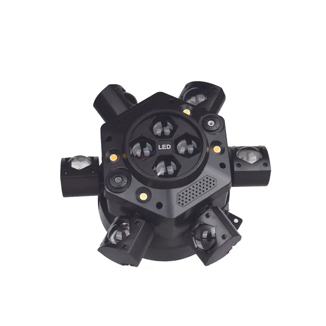 Luces Led De Dj Para Fiestaslaser De 6 Cabezales Rgbw Movil