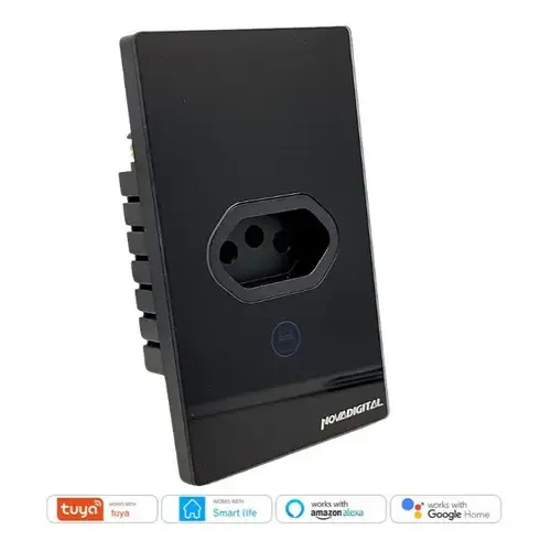 Tomada elétrica Novadigital Tomada Inteligente Wifi T20MC-B Wifi Touch 20a con 1 tomas 20 A - preto