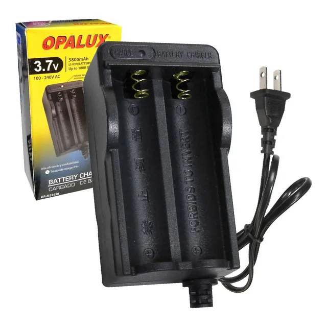 Cargador De Baterías De Litio 3.7v Op-m18650 Opalux Mihaba