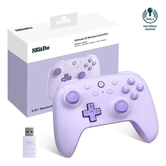 Control Gamer Wireless Purple 8bitdo Ultimate 2c Windows Ns Morado