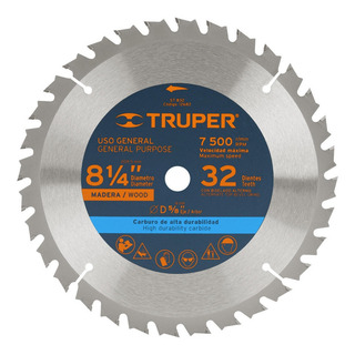 Sierra Circular Para Madera , 32 Dientes Truper 12682 Sierra Circular Para Madera , 32 Dientes Truper 12682