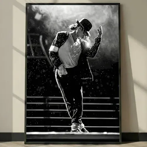 Impressão Decorativa De Michael Jackson, Pôster De Concerto
