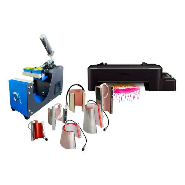 Máquina Sublimación Tazas 6 En 1 + Impresora L1210 Epson