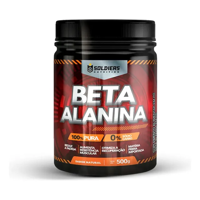 Beta Alanina 500g 100% Pura Soldiers Nutrition
