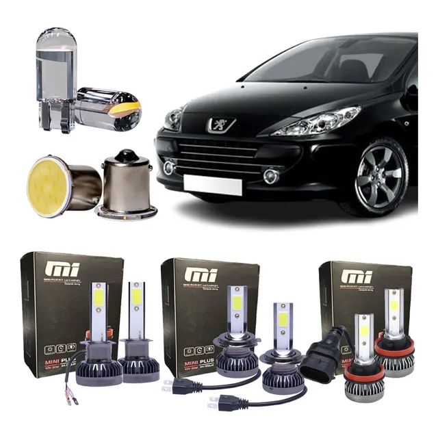 Lampara Cree Led Alta Baja Auxiliares T10 Stop Peugeot 307