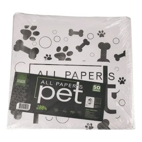 Jornal Higiênico Biodegradável Pet All Papers Pet 50 Folhas