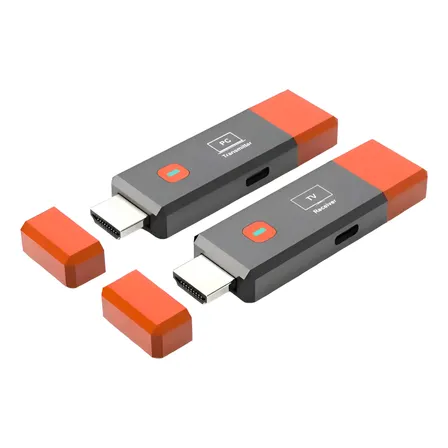 Transmissor Receptor Hdmi Sem Fio Wireless 1080p 50m C/ Nf Cinza-escuro 5v