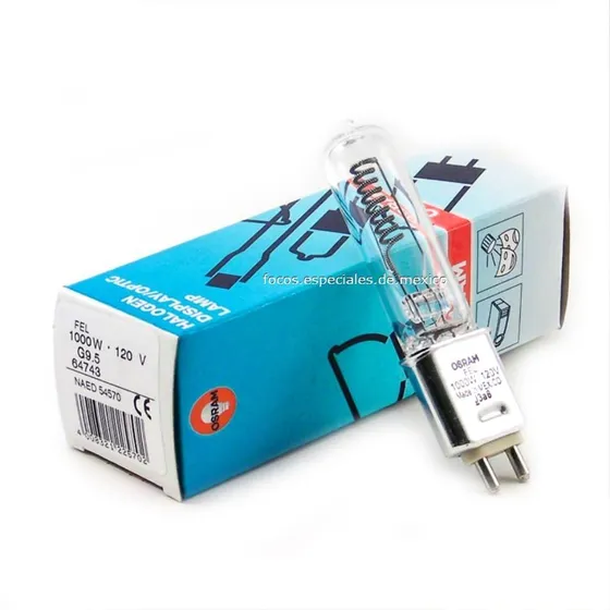 Lámpara Fel 120v 1000w G9.5 Halógeno Alemán