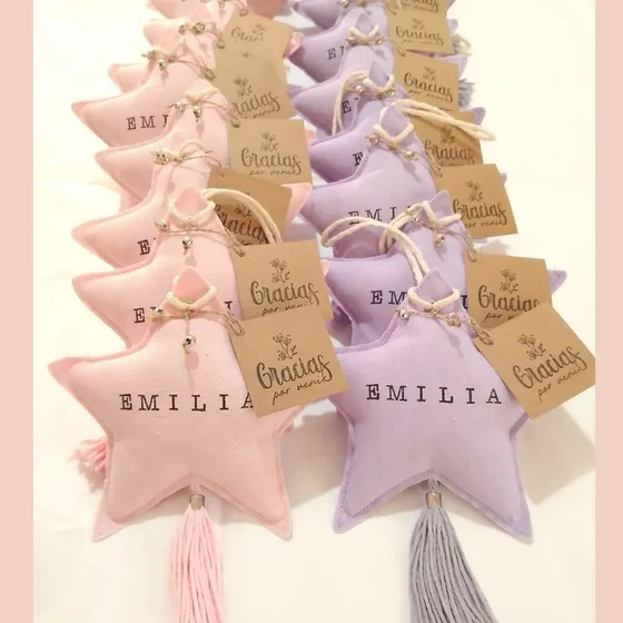 Souvenirs Estrella, Con Borla Y Nombre Estampado, Artesanal