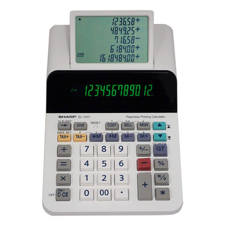 Calculadora Compacta De Impressão Sem Fio De 12 Dígitos Shar Calculadora Compacta De Impressão Sem Fio De 12 Dígitos Shar