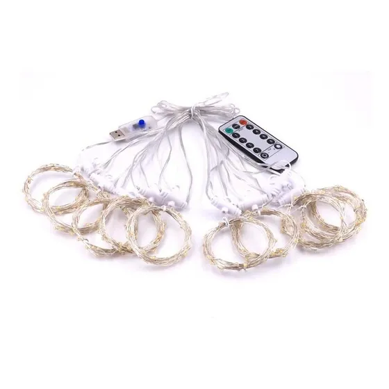 Guirnalda Luces Decorativas Usb - Tipo Lluvia Colores Led