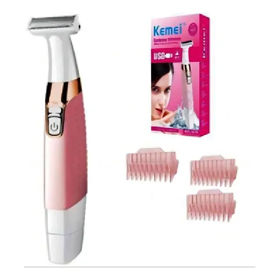 Depilador Aparador De Pelos Feminino Axilas Pernas Virilha Cor Rosa 127/220V