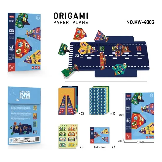 Libro Para Construir Aviones De Papel Origami Kit Airplane