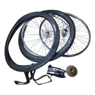 Kit Rines #26 Acero Bici + 2 Llantas + 2 Camaras + Sprocket Kit Rines #26 Acero Bici + 2 Llantas + 2 Camaras + Sprocket