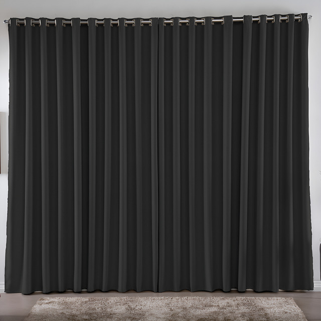 Cortina 3,00x2,80 Metros Blackout Blecaute Preto Corta Luz Em Tecido Grosso Para Quarto E ... Cortina 3,00x2,80 Metros Blackout Blecaute Preto Corta Luz Em Tecido Grosso Para Quarto E ...