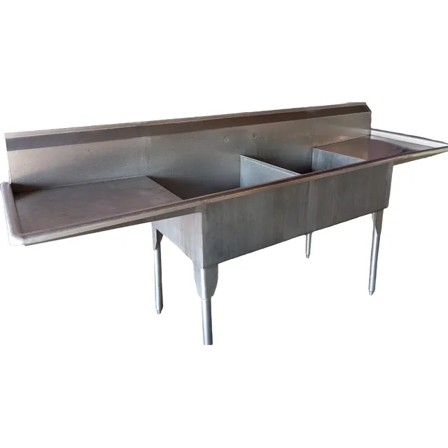 Fregadero Grande Industrial Doble Escurridor