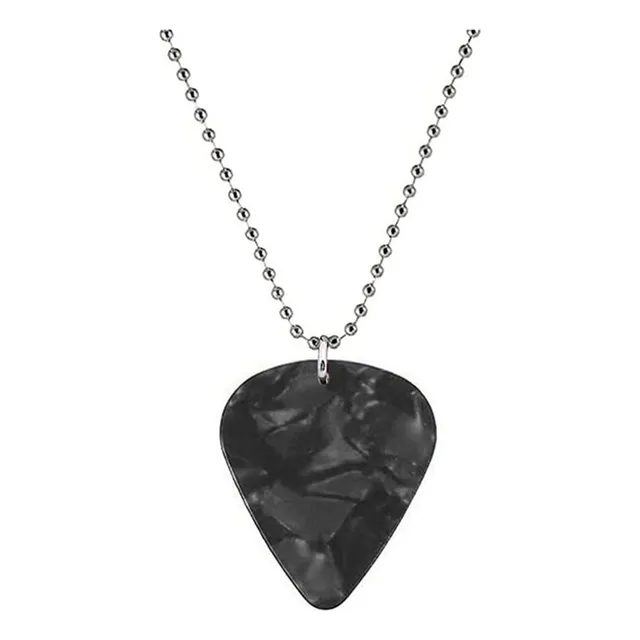 Collar Pajuela Púa De Guitarra Gris