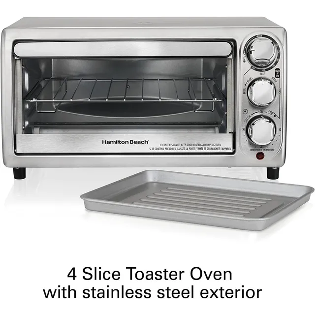 Horno de mesa eléctrico Hamilton Beach 31143 stainless steel 127V