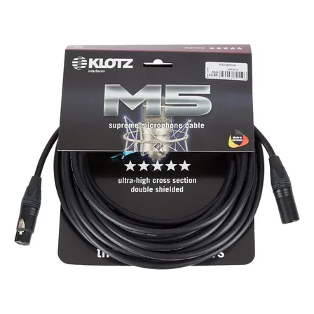 Cable De Micrófono Xlr Klotz M5fm10 10 Mts Negro