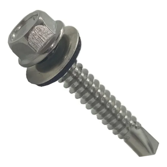 Pija Hexagonal Punta Broca Inoxidable 1/4 X 1-1/2  (50 Pzs)