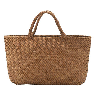 Bolsa Casual De Paja De Mimbre Natural Para Mujer, Trenzada Bolsa Casual De Paja De Mimbre Natural Para Mujer, Trenzada