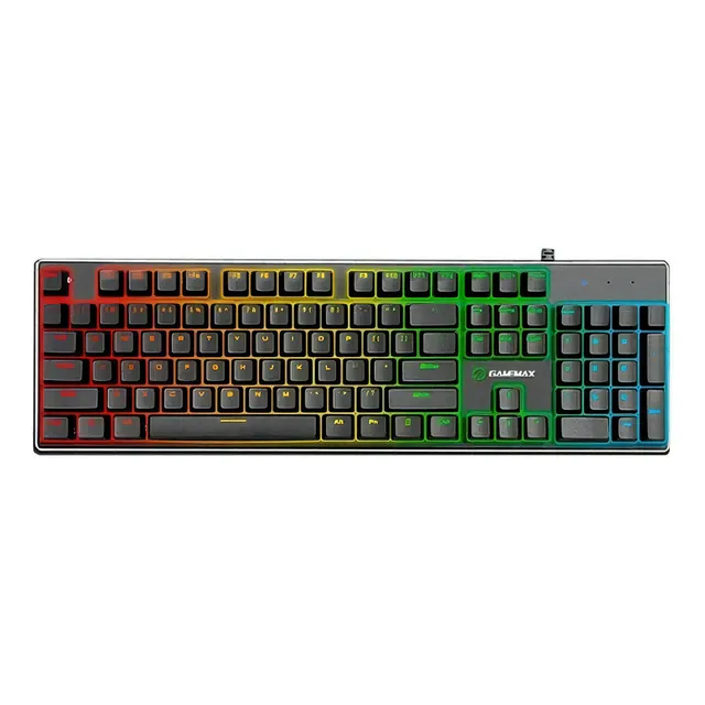 Teclado Gamer Mecanico Gamemax Kg901 Rgb Color Del Teclado Negro Idioma Español Latinoamérica