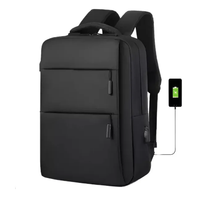 Mochila Para Notebook 15 Puerto De Carga Usb Doble Cierre