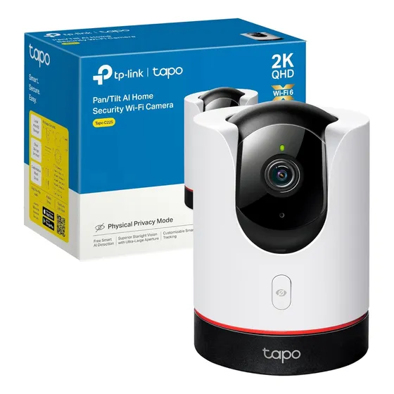Cámara De Seguridad Tapo Gira 360° 2k 3mp Wi-fi 6 Homekit