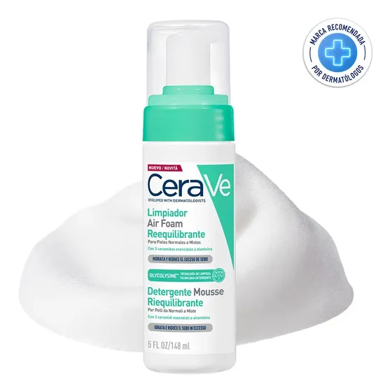 Cerave Limpiador Air Foam Reequilibrante 148 Ml | Cuotas sin interés