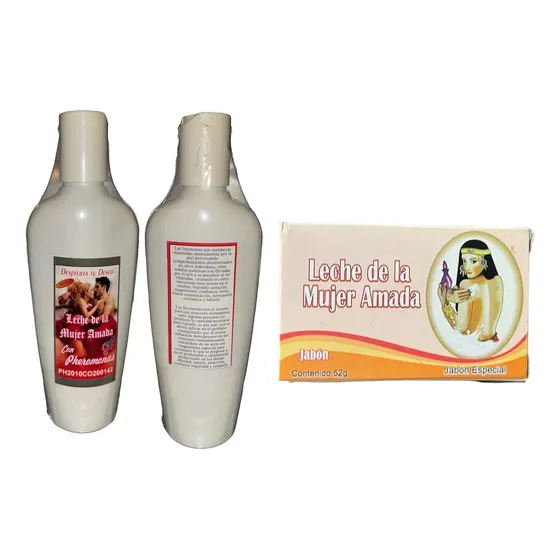 Crema Leche Mujer Amada Esoterica + Jabón Leche Mujer Amada