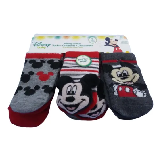 Set Medias Bebes Mickey Mouse 6 A 12m 6 Pares 