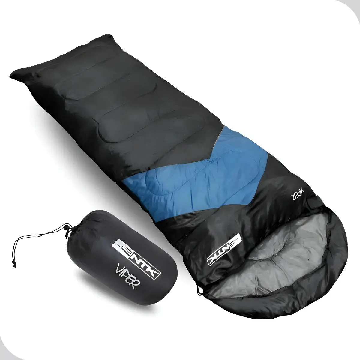 Saco De Dormir Viper De 5oc A 12oc Azul E Preto - Nautika Azul