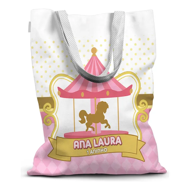5 Sacolinhas Lembrancinhas Personalizadas 21x27cm P Festa Ax