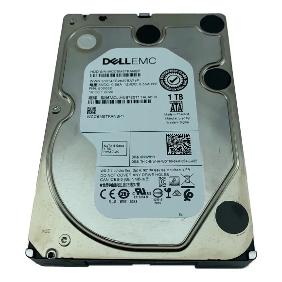 M1 Disco Duro Dell Np 0hnwhh 1tb Sata 3.5 Servidor T150 T160