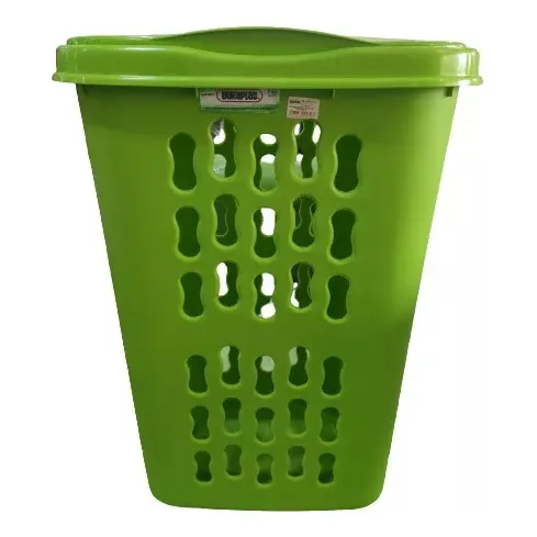 Cesta De Ropa Duraplast Con Tapa Cuadrada 