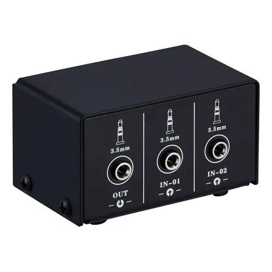 Linepaudio Audio Switcher 3.5mm 2 Em 1 Out /1 Em 2 Out A/b