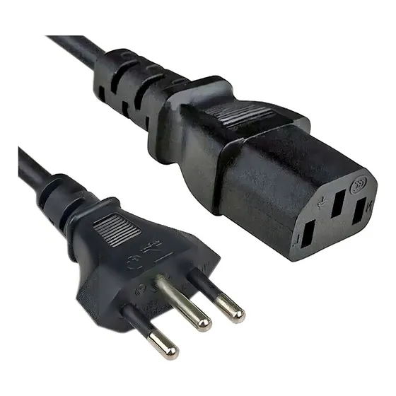 Cabo De Força Energia Tripolar 1,5m Para Fonte Monitor Pc