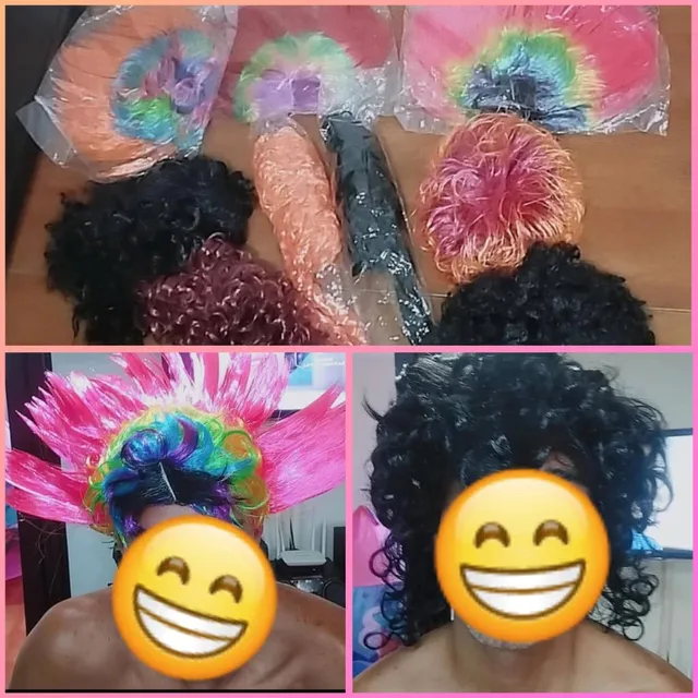 Bonitas Pelucas Para Carnaval Y Fiestas De Hora Loca