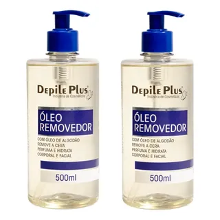 Depile Plus Óleo Hidratante Removedor Pós Depilação500ml 2 Unidades Cada