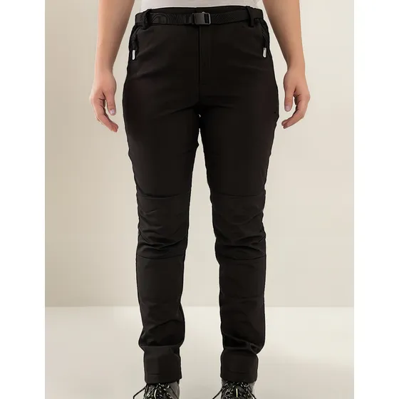 Pantalón Softshell Outdoor Impermeable Mujer Con Micropolar