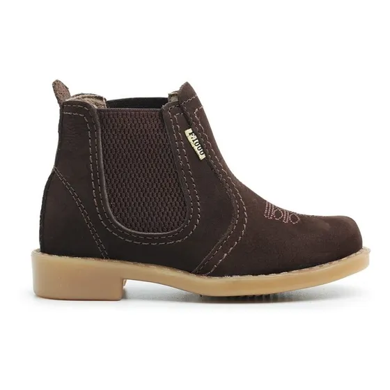 Botina Botinha Infantil Masculino Moda Country Texana Couro