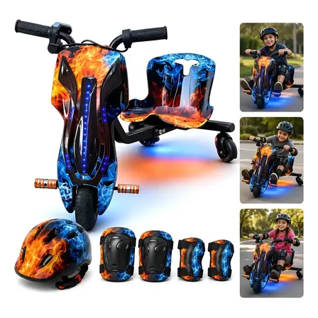 Patinete Triciclo Trike Elétrico Drift 3rodas 250w Bluetooth