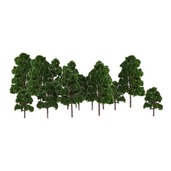 20 Lote Arbol Modelo Paisaje Para Diseño Calle Ferroviaria