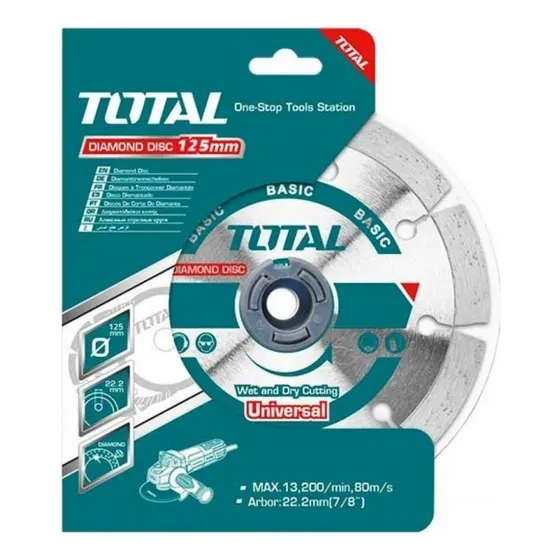 Disco De Corte De Hormigon 4- 3/8 X 3/4 Marca Total 