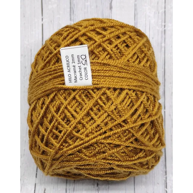 Hilo Macramé 100% Acrílico, 2mm Grosor, 1 Ovillo X 100gr 