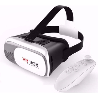 Oculos De Realidade Virtual 3d + Controle Bluetooth - Vr Box Oculos De Realidade Virtual 3d + Controle Bluetooth - Vr Box
