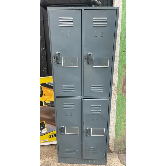 Locker Casillero 4 Puestos Metalico Cruz Guardaropa
