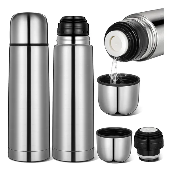 Termo Bala Acero Inoxidable 1 Litro Con Tapon Matero