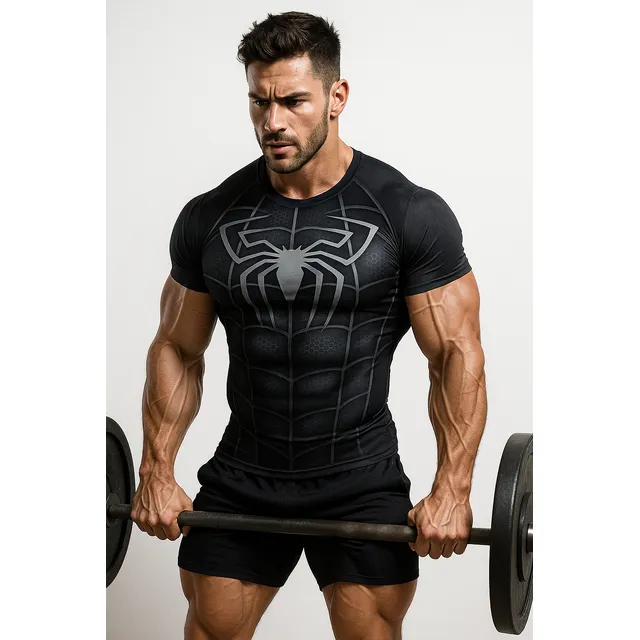 Camisetas 3d En Licra Fria Slim Fit  Uv