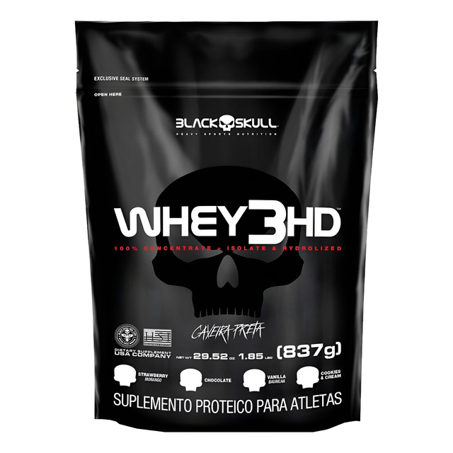 Whey 3hd 837g Black Skull - Super Promoção Whey 3hd 837g Black Skull - Super Promoção